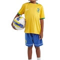 Kit do Brasil Mini Craque Braziline Infantil AMARELO