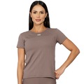 Camiseta Run More Mix Color Feminina MARROM