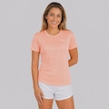 Camiseta Puma Ess Logo Poly Feminina ROSA