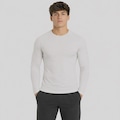 Camisa Térmica Umbro Manga Longa Diamond Shadow Masculina BRANCO