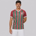 Camisa do Fluminense Listrada Grená Masculina VERMELHO/VINHO
