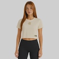 Blusa Cropped do Flamengo Dry Soccer Feminina BEGE