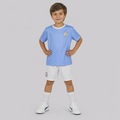 Kit Uniforme de Futebol Manchester City Mini Craque Infantil BRANCO
