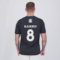 Camisa do Corinthians Fitness 8 Garro Masculina PRETO