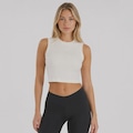Camiseta Regata Cropped adidas All SZN Feminina BRANCO
