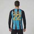 Camisa do Grêmio I 26/27 Manga Longa 22 Braithwaite New Balance Masculina PRETO