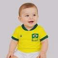 Camisa Brasil Baby Infantil AMARELO