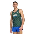 Camiseta Regata adidas Adizero NYC Running Masculina VERDE/VERDE ESC