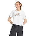 Camiseta adidas Estampa Food Treino Feminina BRANCO