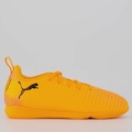 Chuteira Futsal Infantil Puma Future 8 Play LARANJA
