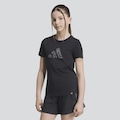 Camiseta Adidas Logo Leopardo Infantil PRETO