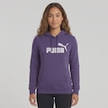Blusão de Moletom Puma Ess No.1 Logo Hoodie TR Feminino ROXO