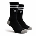 Meia Cano Alto Hurley Esportivo Canelado Adulto PRETO