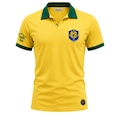 Camisa do Brasil Retrô Pelé 1962 Athleta Masculina AMARELO