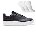 Tênis Masculino Olympikus Eros 2 + 3 Pares de Meias PRETO