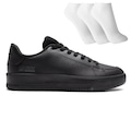 Tênis Masculino Olympikus Eros 2 + 3 Pares de Meias PRETO