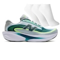 Tênis Masculino New Balance Ellipse + 3 Pares de Meias VERDE ESC/AZUL