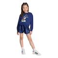 Conjunto Blusão de Moletom adidas + Shorts Disney Infantil AZUL ESC/AMARELO CLA