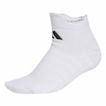 Meia adidas Cano Baixo Unissex BRANCO/PRETO