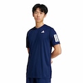 Camiseta adidas Climacool 3 Listras Club Masculina AZUL/BRANCO