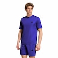 Camiseta adidas Workout Essentials Base Masculina AZUL/PRETO
