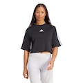 Camiseta adidas Essentials Feminina PRETO/BRANCO