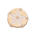 Jibbitz™ Crocs Dólar de Areia Dourada Único - Unissex BRANCO