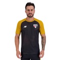 Camiseta New Balance São Paulo Treino 2026 Masculina PRETO/AMARELO