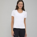Camiseta T-Shirt Alto Giro Eterna Gola V Alongada PR26 Feminina BRANCO
