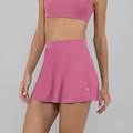Saia-Shorts Alto Giro Eterna Sobreposta Evase P26 Feminina ROSA