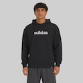 Blusão de Moletom com Capuz adidas Essentials Big Linear PRETO