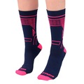 Meia Poker Running Unissex AZUL ESC/ROSA