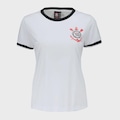 Camiseta Corinthians Braziline Lumina Feminina BRANCO