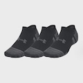 Meia Under Armour Performance Tech - 3 Pares PRETO