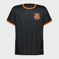 Camiseta do Corinthians Coimbra Logo Infantil PRETO