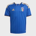 Camisa adidas Itália I 2026 Infantil AZUL