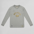 Camisa Manga Longa de Goleiro Umbro Cap Oficial Ouro 2026 - Masculina CINZA