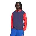 Camisa Polo Manga Longa adidas Estampada Masculina AZUL ESCURO