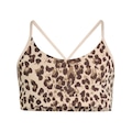 Top Esportivo adidas Animal Print Infantil MARROM CLA/MARRO ESC