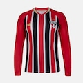 Camisa do São Paulo II 25/26 Manga Longa New Balance Masculina VERMELHO/PRETO