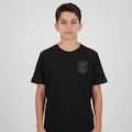 Camisa do Corinthians Coimbra Brasão Infantil PRETO