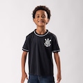 Camisa do Corinthians Arte Braziline Infantil PRETO