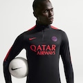 Camisa Paris Saint-Germain Nike Strike Drill Masculina PRETO/VERMELHO