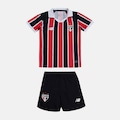 Kit New Balance Away Spfc 2026 Infantil VERMELHO