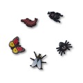 Jibbitz™ Insetos Escuros Pack Com 5 Peças Único - Unissex BRANCO