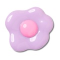 Jibbitz™ margarida roxa delicada acrílica unico - Unissex BRANCO