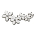 Jibbitz™ Mega Agrupamento De Flores Prateadas Único - Unissex BRANCO