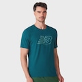 Camiseta New Balance Athletics Graphic Masculina VERDE