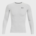 Camiseta de Compressão Under Armour HeatGear Masculina BRANCO