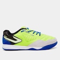 Chuteira Futsal Infantil Topper Dominator Club V VERDE/AZUL